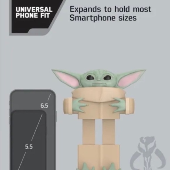 😎 Star Wars - The Mandalorian - Baby Yoda The Child- Flexi Desk Top Phone Holder - Picture 9 of 9